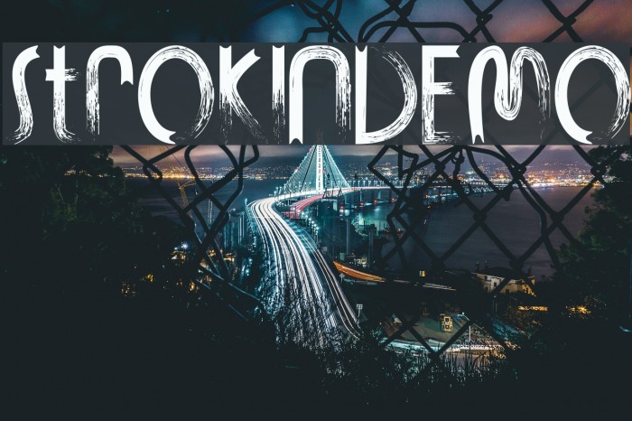 STROKIN-DEMO Font examples