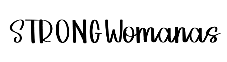 STRONG Womanas  Frei Schriftart Herunterladen