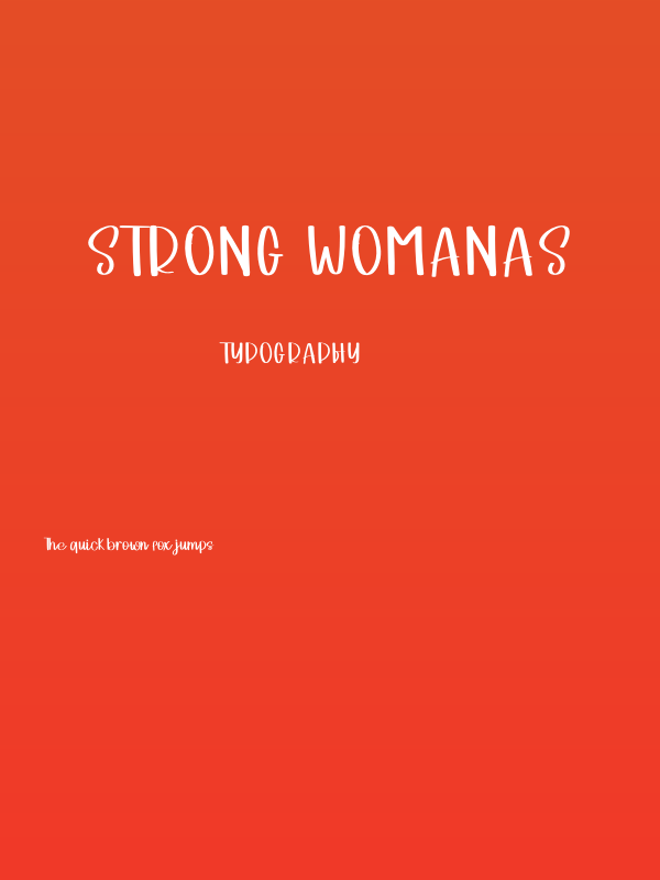 STRONG Womanas Poster