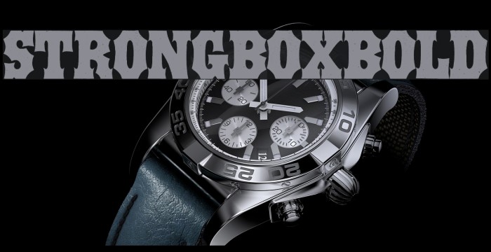 STRONGBOX-Bold Font examples