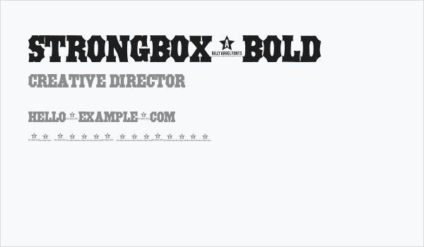 STRONGBOX-Bold Business Card