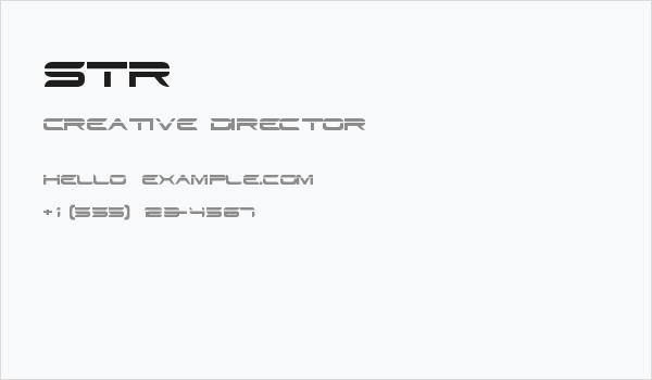 STR Business Card