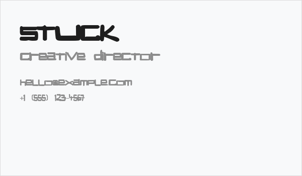 STUCK Business Card