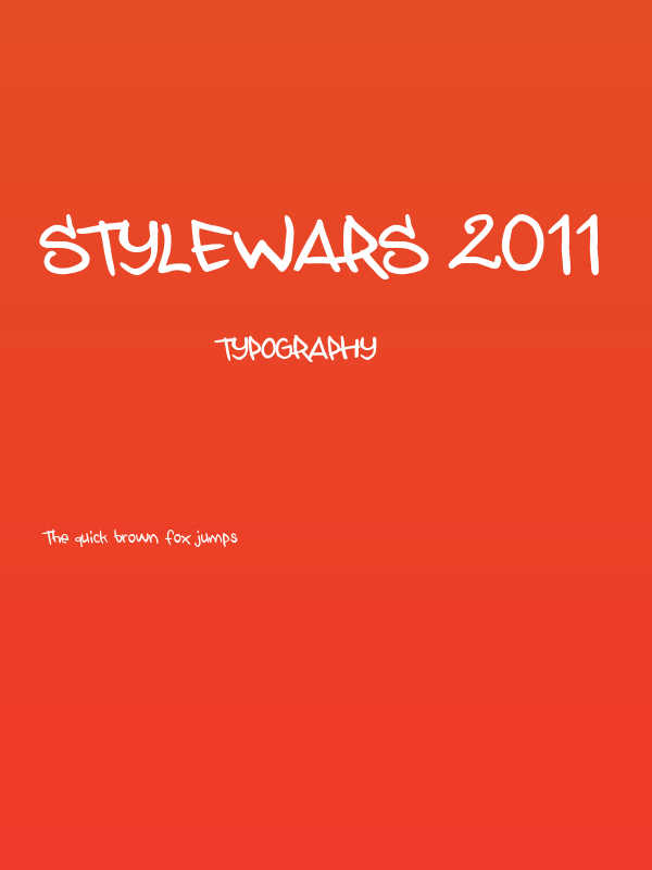 STYLEWARS 2011 Poster