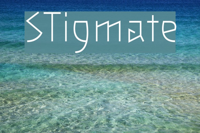 STigmate Font examples