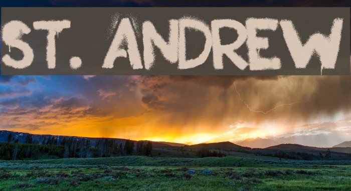 St. Andrew Font examples