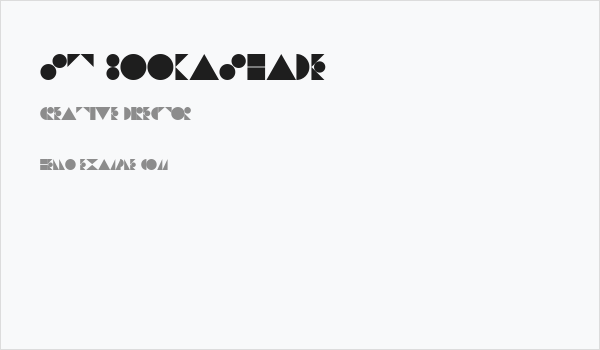 St Bookashade Business Card