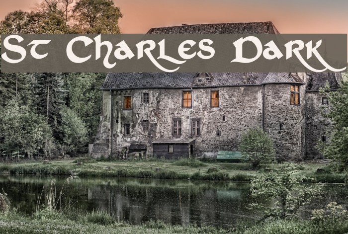 St Charles Dark Font examples