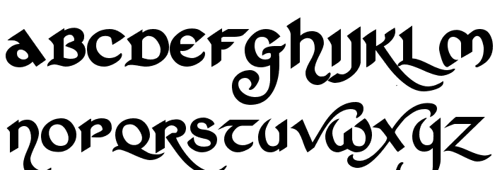St Charles Dark Font LOWERCASE