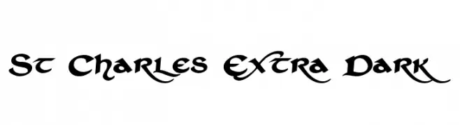 St Charles Extra Dark  font caratteri gratis