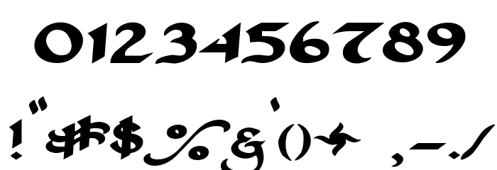 St Charles Extra Dark Font OTHER CHARS