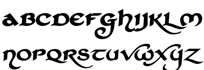 St Charles Extra Dark Font LOWERCASE