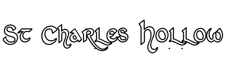 St Charles Hollow Font