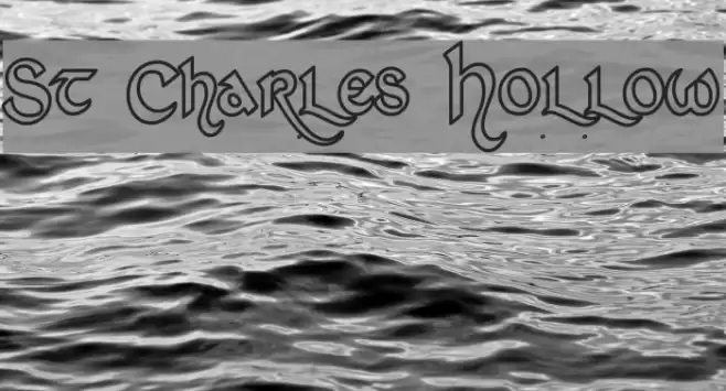 St Charles Hollow Font examples