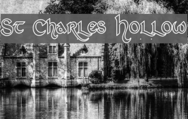 St Charles Hollow Font examples