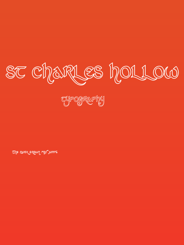 St Charles Hollow Poster