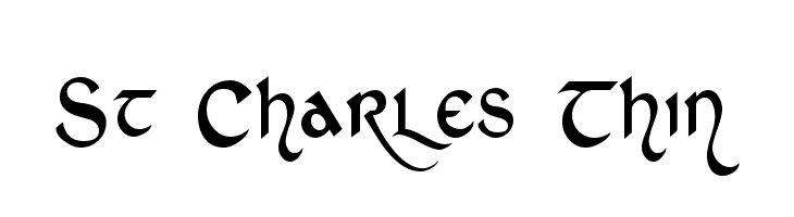 St Charles Thin Fonte