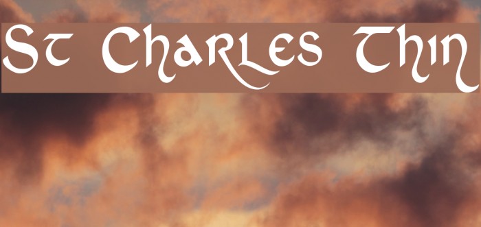 St Charles Thin Font examples