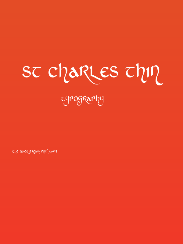 St Charles Thin Poster