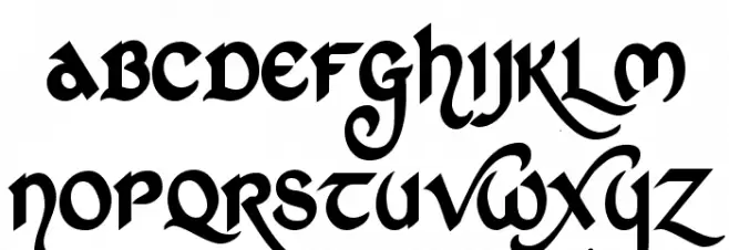 St Charles फ़ॉन्ट लोअरकेस