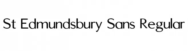 St Edmundsbury Sans Regular  Fuentes Gratis Descargar