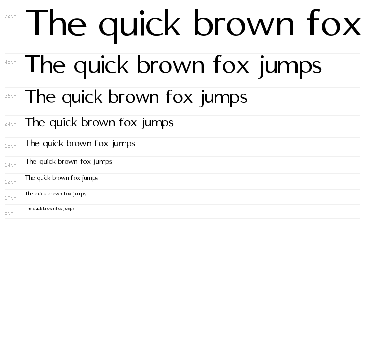 St Edmundsbury Sans Regular Waterfall