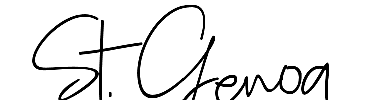 St. Genoa  Frei Schriftart Herunterladen