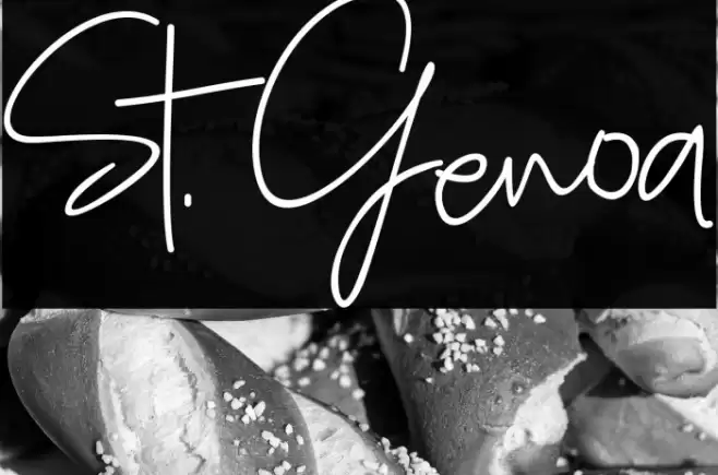 St. Genoa Font examples
