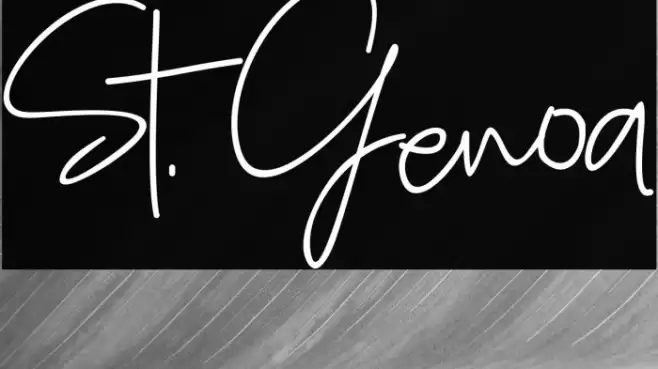 St. Genoa Font examples