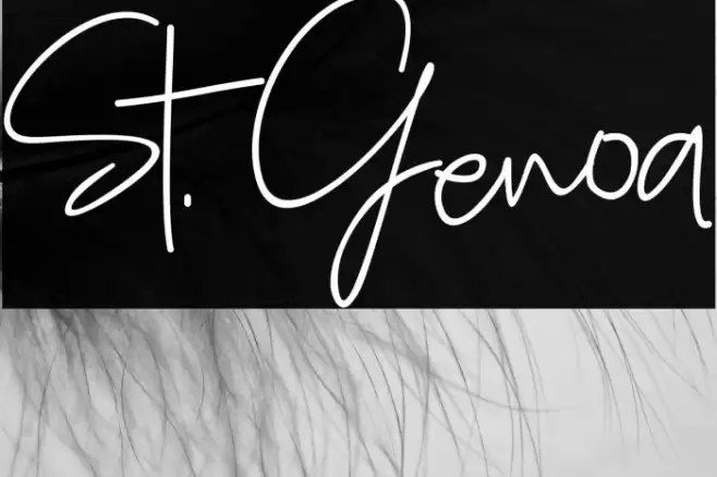 St. Genoa Font examples