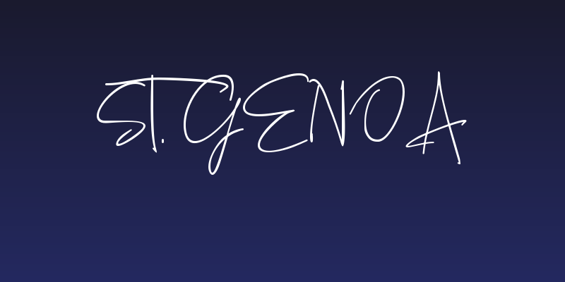 St. Genoa Social Header