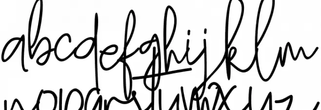St. Genoa Font LOWERCASE
