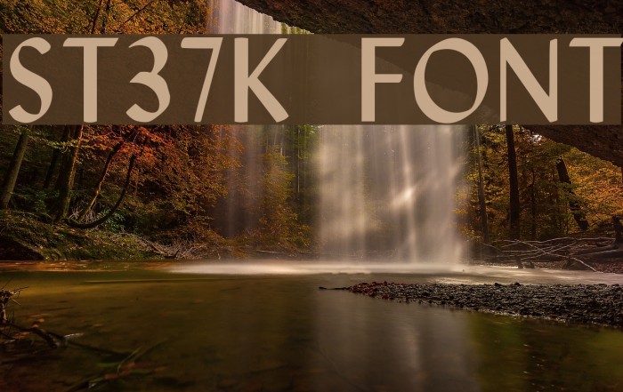 St37k Font examples