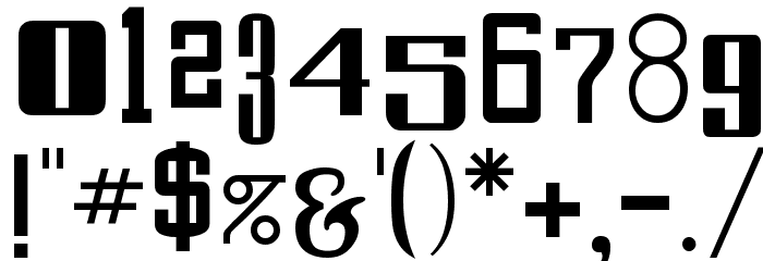 StFrancis Regular Font OTHER CHARS