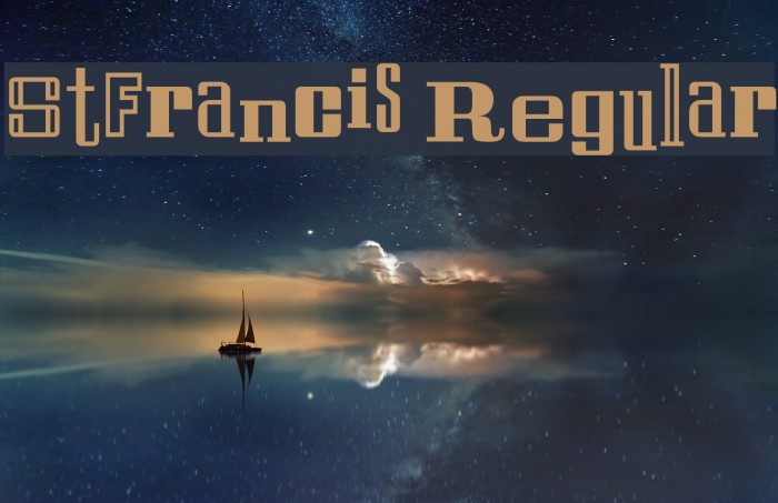 StFrancis Regular Font examples