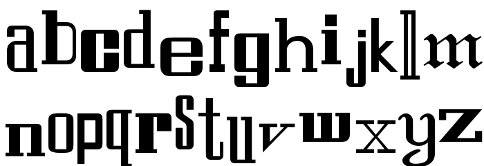 StFrancis Regular Font LOWERCASE