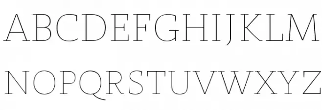 StMarie-Thin Font UPPERCASE