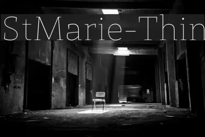 StMarie-Thin Font examples
