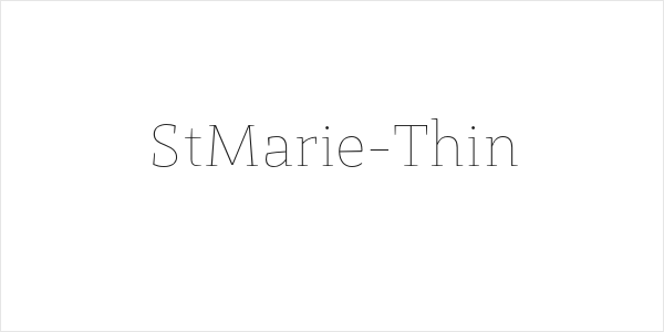 StMarie-Thin Logo