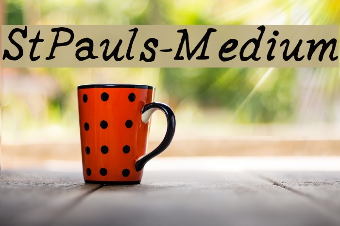 StPauls-Medium Font examples
