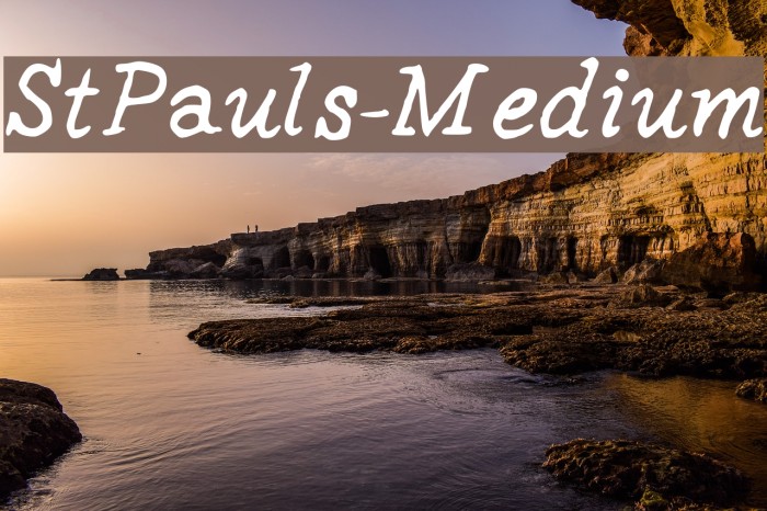 StPauls-Medium Font examples
