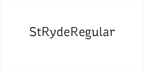 StRydeRegular Logo
