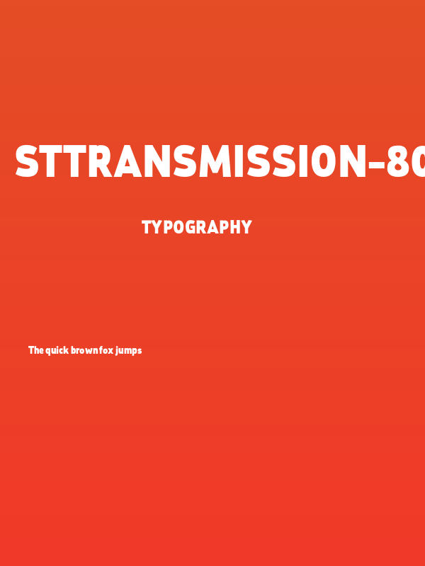 StTransmission-800ExtraBold Poster