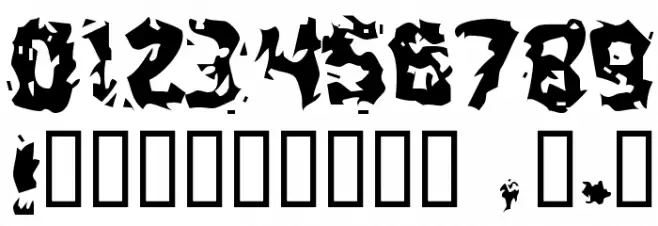 Stab Wound Font OTHER CHARS