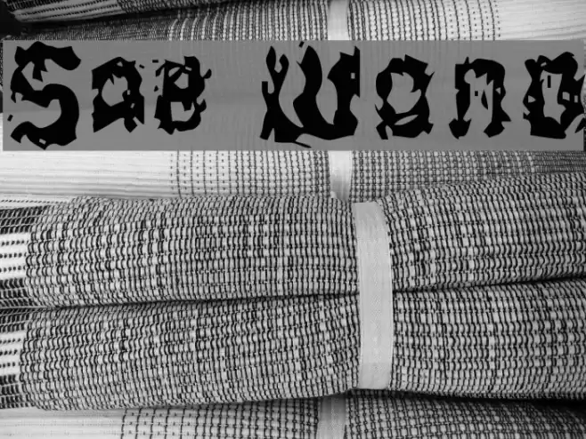 Stab Wound Font examples