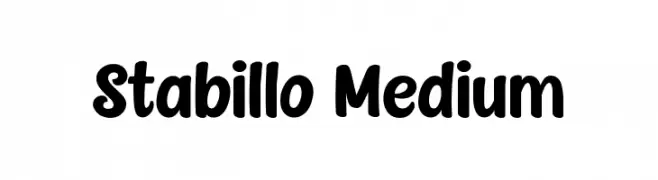 Stabillo Medium  Free Fonts Download