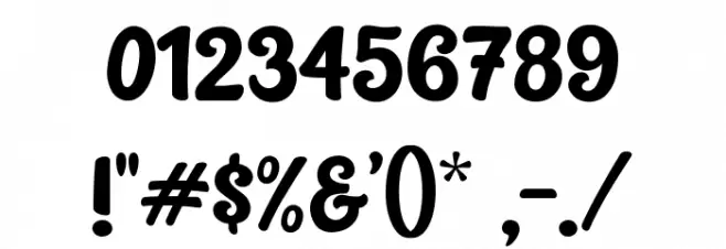 Stabillo Medium Font OTHER CHARS