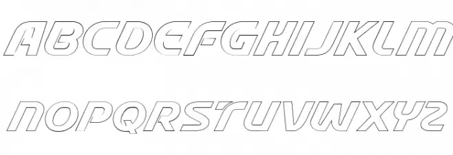 Stable Outline 字体 大写