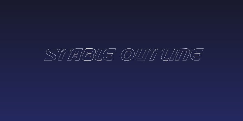 Stable Outline Social Header