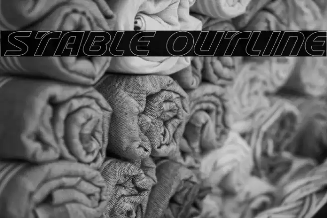 Stable Outline Font examples